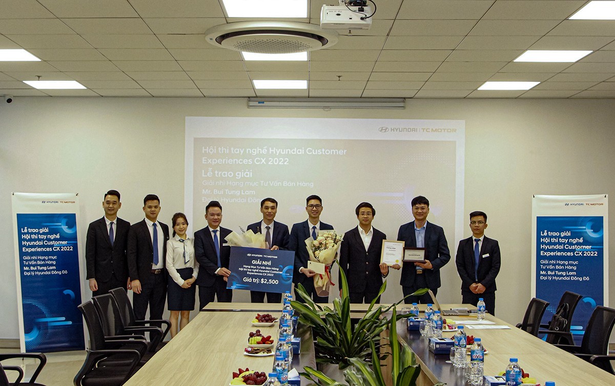 Hyundai Thành Công Việt Nam vinh danh đại lý giành giải thưởng của Hyundai toàn cầu